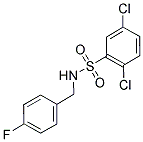 ((2,5-DICHLOROPHENYL)SULFONYL)((4-FLUOROPHENYL)METHYL)AMINE Struktur