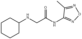 2-CYCLOHEXYLAMINO-N-(4-METHYL-FURAZAN-3-YL)-ACETAMIDE Struktur