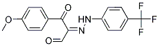 3-(4-METHOXYPHENYL)-3-OXO-2-(2-[4-(TRIFLUOROMETHYL)PHENYL]HYDRAZONO)PROPANAL Struktur