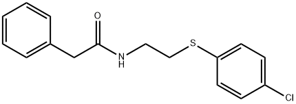 N-(2-[(4-CHLOROPHENYL)SULFANYL]ETHYL)-2-PHENYLACETAMIDE Struktur