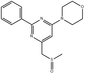 4-(6-[(METHYLSULFINYL)METHYL]-2-PHENYL-4-PYRIMIDINYL)MORPHOLINE Struktur