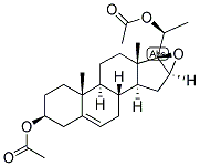 5-PREGNEN-16,17-EPOXY-3-BETA, 20-BETA-DIOL DIACETATE Struktur