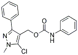 (5-CHLORO-1-METHYL-3-PHENYL-1H-PYRAZOL-4-YL)METHYL N-PHENYLCARBAMATE Struktur