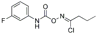 N-([(3-FLUOROANILINO)CARBONYL]OXY)BUTANIMIDOYL CHLORIDE Struktur