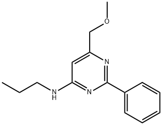 6-(METHOXYMETHYL)-2-PHENYL-N-PROPYL-4-PYRIMIDINAMINE Struktur