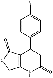 4-(4-CHLOROPHENYL)-4,7-DIHYDROFURO[3,4-B]PYRIDINE-2,5(1H,3H)-DIONE Struktur