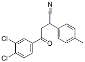 4-(3,4-DICHLOROPHENYL)-2-(4-METHYLPHENYL)-4-OXOBUTANENITRILE Struktur