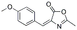 (4E)-4-(4-METHOXYBENZYLIDENE)-2-METHYL-1,3-OXAZOL-5(4H)-ONE Struktur