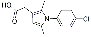 [1-(4-CHLOROPHENYL)-2,5-DIMETHYL-1H-PYRROL-3-YL]ACETIC ACID Struktur