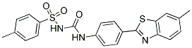 4-METHYL-N-({[4-(6-METHYL-1,3-BENZOTHIAZOL-2-YL)PHENYL]AMINO}CARBONYL)BENZENESULFONAMIDE Struktur