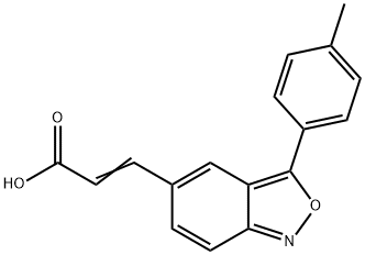 3-[3-(4-METHYLPHENYL)-2,1-BENZISOXAZOL-5-YL]ACRYLIC ACID Struktur