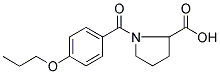 1-(4-PROPOXY-BENZOYL)-PYRROLIDINE-2-CARBOXYLIC ACID Struktur