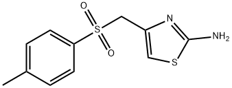 4-(TOLUENE-4-SULFONYLMETHYL)-THIAZOL-2-YLAMINE Struktur