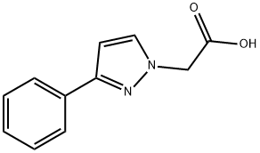 3-PHENYL-1H-PYRAZOL-1-YLACETIC ACID Struktur