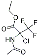 ETHYL 2-(ACETYLAMINO)-2-CHLORO-3,3,3-TRIFLUOROPROPANOATE Struktur