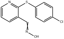 2-[(4-CHLOROPHENYL)SULFANYL]NICOTINALDEHYDE OXIME Struktur