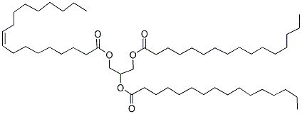 1-OLEOYL-2,3-DIPALMITOYL-RAC-GLYCEROL Struktur