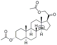 5-ALPHA-PREGNAN-3-ALPHA, 21-DIOL-20-ONE DIACETATE Struktur