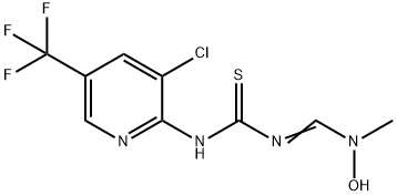 N-[3-CHLORO-5-(TRIFLUOROMETHYL)-2-PYRIDINYL]-N'-([HYDROXY(METHYL)AMINO]METHYLENE)THIOUREA Struktur