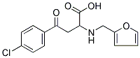 4-(4-CHLOROPHENYL)-2-[(2-FURYLMETHYL)AMINO]-4-OXOBUTANOIC ACID Struktur