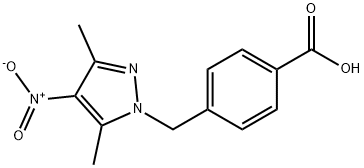 4-(3,5-DIMETHYL-4-NITRO-PYRAZOL-1-YLMETHYL)-BENZOIC ACID Struktur