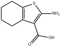 2-AMINO-4,5,6,7-TETRAHYDRO-BENZO[B]THIOPHENE-3-CARBOXYLIC ACID Struktur