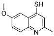 6-METHOXY-2-METHYL-QUINOLINE-4-THIOL Struktur