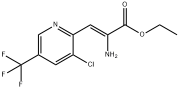 ETHYL 2-AMINO-3-[3-CHLORO-5-(TRIFLUOROMETHYL)-2-PYRIDINYL]ACRYLATE Struktur