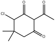 2-ACETYL-4-CHLORO-5,5-DIMETHYL-CYCLOHEXANE-1,3-DIONE Struktur