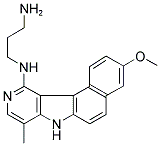 3-METHOXY-7H-8-METHYL-11-[(3-AMINOPROPYL)AMINO]BENZO[E]PYRIDO(4,3-BLINDOLE) Struktur