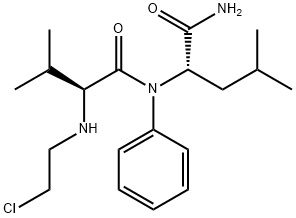 N-2-CHLOROETHYL-VAL-LEU-ANILIDE Struktur