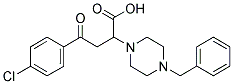 2-(4-BENZYLPIPERAZINO)-4-(4-CHLOROPHENYL)-4-OXOBUTANOIC ACID Struktur