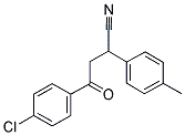 4-(4-CHLOROPHENYL)-2-(4-METHYLPHENYL)-4-OXOBUTANENITRILE Struktur