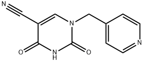 2,4-DIOXO-1-(4-PYRIDINYLMETHYL)-1,2,3,4-TETRAHYDRO-5-PYRIMIDINECARBONITRILE Struktur