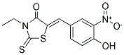 3-ETHYL-5-((4-HYDROXY-3-NITROPHENYL)METHYLENE)-2-THIOXO-1,3-THIAZOLIDIN-4-ONE Struktur