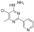 5-CHLORO-4-HYDRAZINO-6-METHYL-2-(3-PYRIDYL)PYRIMIDINE Struktur