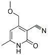 4-(METHOXYMETHYL)-6-METHYL-2-OXO-1,2-DIHYDRO-3-PYRIDINECARBONITRILE Struktur