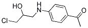 1-(4-[(3-CHLORO-2-HYDROXYPROPYL)AMINO]PHENYL)ETHANONE Struktur