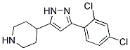 4-[3-(2,4-DICHLOROPHENYL)-1H-PYRAZOL-5-YL]PIPERIDINE Struktur