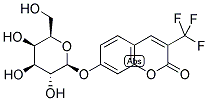 BETA-TRIFLUOROMETHYLUMBELLIFERYL BETA-D-GALACTOPYRANOSIDE Struktur