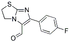 6-(4-FLUORO-PHENYL)-2,3-DIHYDRO-IMIDAZO[2,1-B]THIAZOLE-5-CARBALDEHYDE Struktur