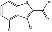 3,4-DICHLORO-1-BENZOTHIOPHENE-2-CARBOXYLIC ACID Struktur