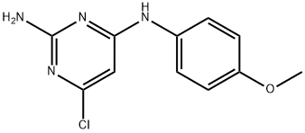 6-CHLORO-N4-(4-METHOXYPHENYL)-2,4-PYRIMIDINEDIAMINE Struktur