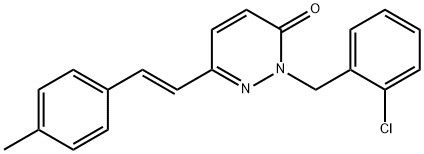 2-(2-CHLOROBENZYL)-6-(4-METHYLSTYRYL)-3(2H)-PYRIDAZINONE Struktur