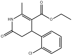 ETHYL 4-(2-CHLOROPHENYL)-2-METHYL-6-OXO-1,4,5,6-TETRAHYDRO-3-PYRIDINECARBOXYLATE Struktur