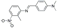 N-((E)-[4-(DIMETHYLAMINO)PHENYL]METHYLIDENE)-2-METHYL-3-NITROANILINE Struktur