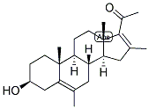 5,16-PREGNADIEN-6,16-DIMETHYL-3-BETA-OL-20-ONE Struktur