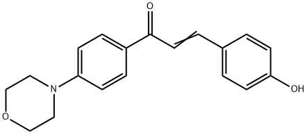 3-(4-HYDROXYPHENYL)-1-(4-MORPHOLIN-4-YLPHENYL)PROP-2-EN-1-ONE Struktur