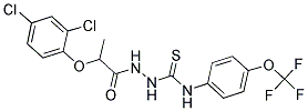 1-(2-(2,4-DICHLOROPHENOXY)PROPIONYL)-4-(4-(TRIFLUOROMETHOXY)PHENYL)THIOSEMICARBAZIDE Struktur