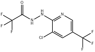 N'-[3-CHLORO-5-(TRIFLUOROMETHYL)-2-PYRIDINYL]-2,2,2-TRIFLUOROACETOHYDRAZIDE Struktur